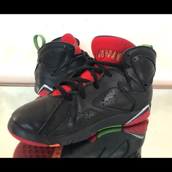 Nike Air Jordan 7 Retro 304773-028 Black SZ 1.5Y - Picture 6 of 10